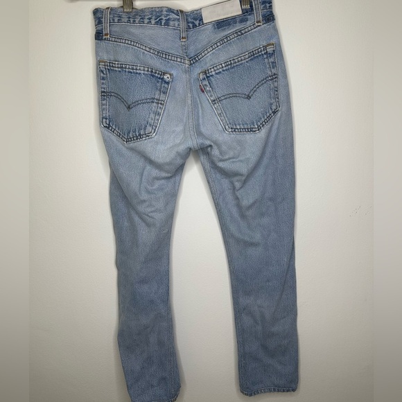 RE/DONE Distressed Straight Skinny Jeans - Picture 7 of 8